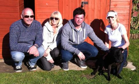 Sally, Ozzy, Scott and family