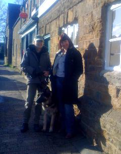 Sally and Loki the German Shepherd