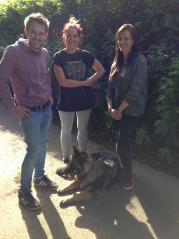 Max the German Shepherd and family