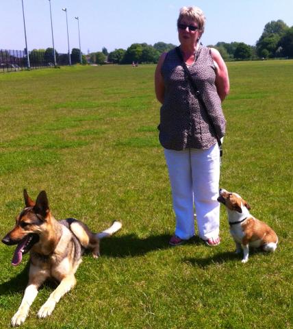 Jean and Milo the Jack Russell